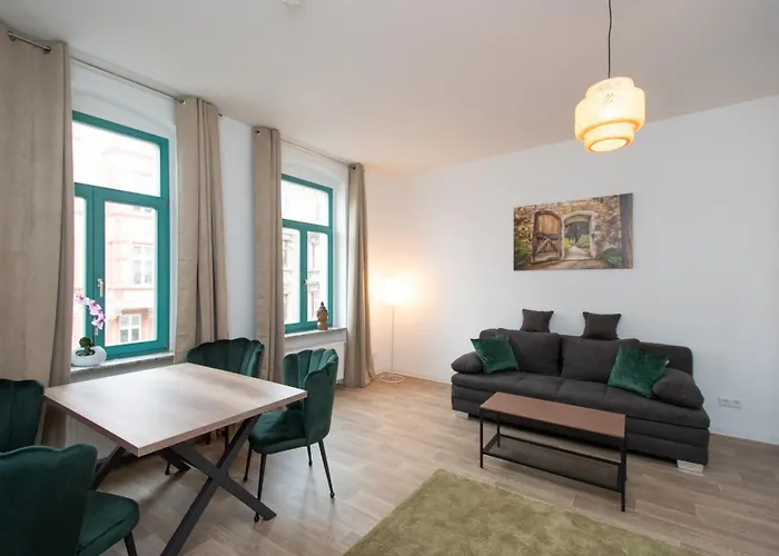 公寓 Halle - Zentral - Balkon - Arbeitsplatz *