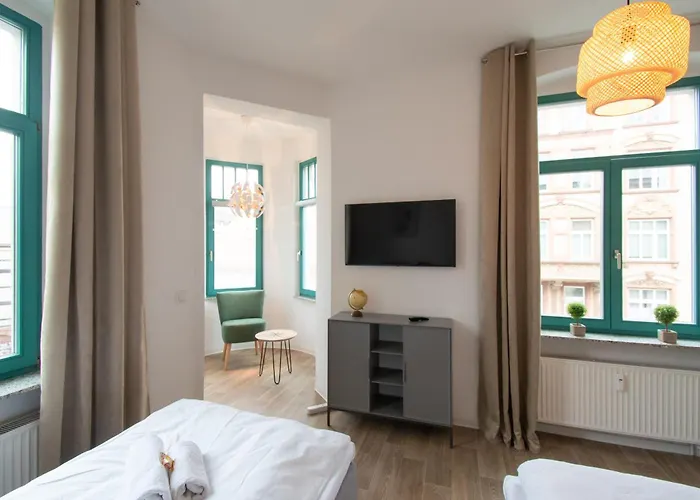 公寓 Halle - Zentral - Balkon - Arbeitsplatz *